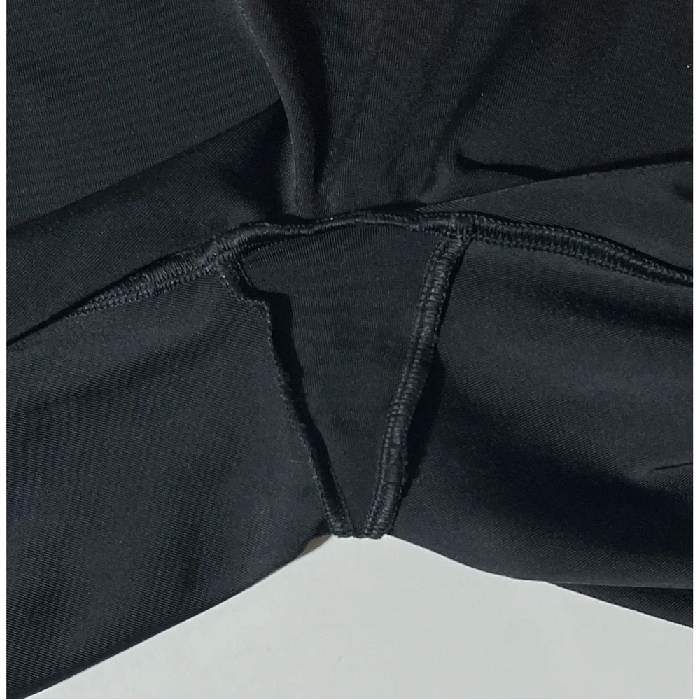 Spanx Tuxedo Stripe Faux Leather Leggings S/P